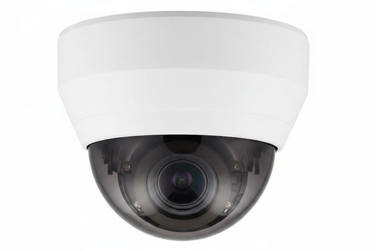 Hanwha QND-6082R Q-Series 2MP IR Vandal Dome Camera, 3.2-10mm Varifocal Lens, White