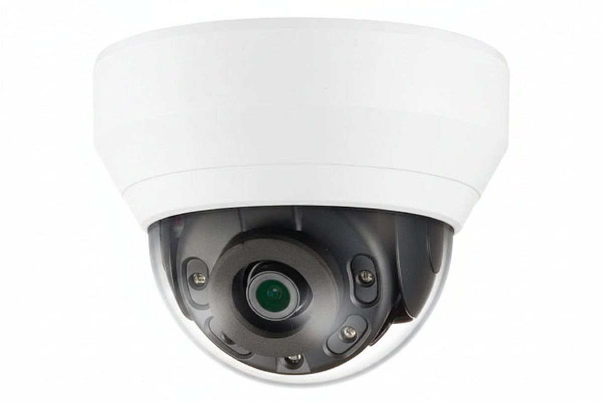 Hanwha QND-7012R Q Series 4MP IR IP Dome Camera, 2.8mm Fixed Lens, White