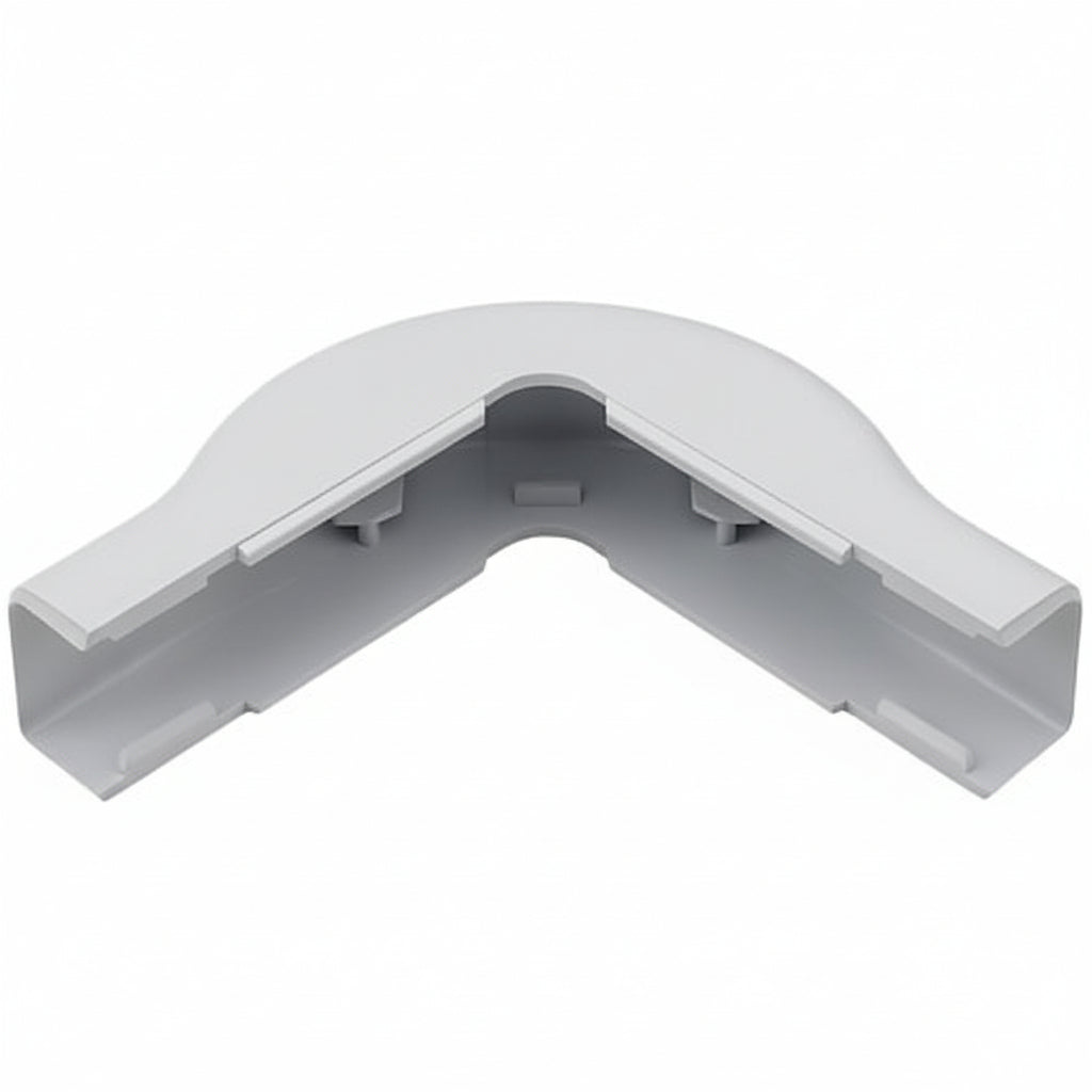 HellermannTyton TSR2W-29-1 Cable Raceway External Corner Cover, White