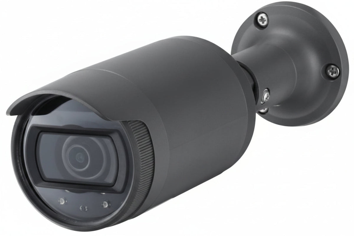 Hanwha LNO-6012R L-Series 2MP Outdoor IR Bullet Camera, 2.8mm Fixed Lens, Gray