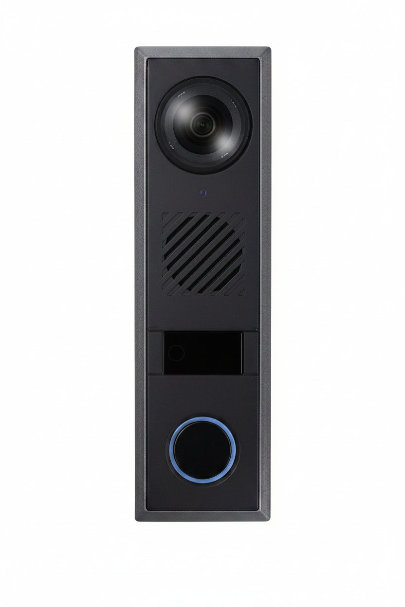 Hanwha TID-600R T Series 1-Slot 2MP IP Video Intercom Station with PoE, 12VDC, 1.6mm Fixed Lens