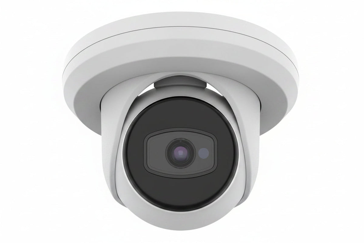Hanwha ACE-8020R Wisenet Series 5MP Turret Camera with Day and Night Sensor and IP67, IK10 Protection, 3.6mm Fixed Focal Lens, White