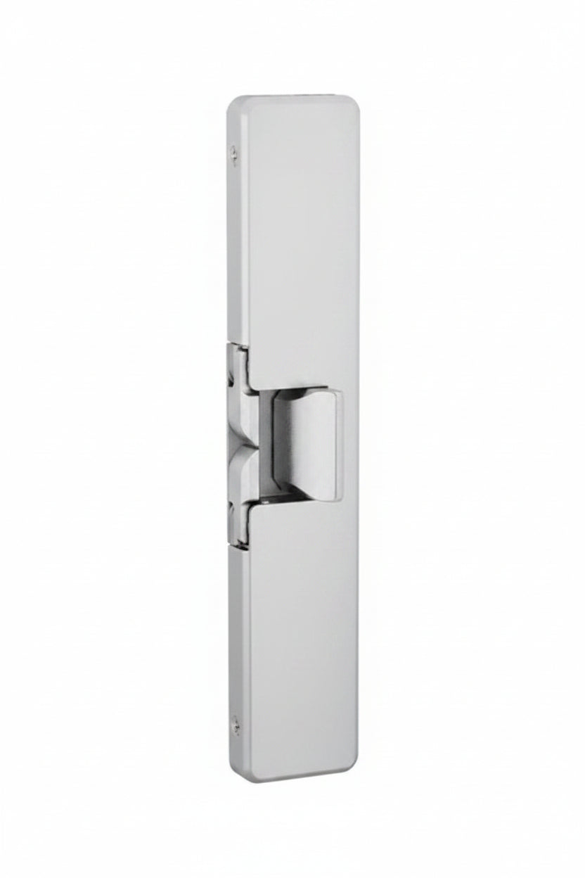 HES 9400-12/24D-630-LBSM 9400 Series Slim-Line, Outdoor Rated Surface Mounted Electric Strike with Latchbolt Strike Monitor, Satin Stainless Steel