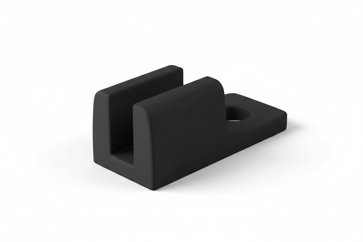 HellermannTyton CTAM10C2 Cable Tie Anchor Mount, 0.17-Inch Mounting Hole, PA66, Black