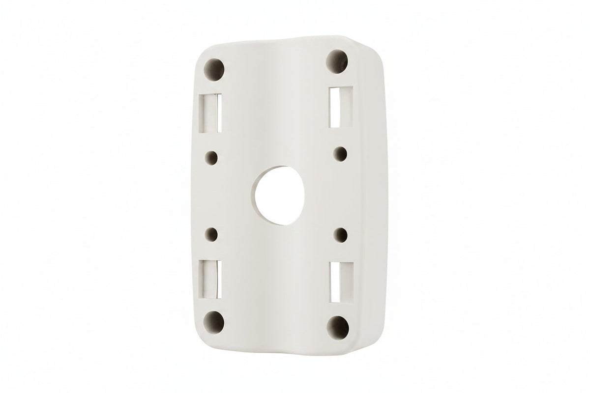 Hanwha SBP-300PM1 Pole Mount Base for XNV-6120R, Ivory