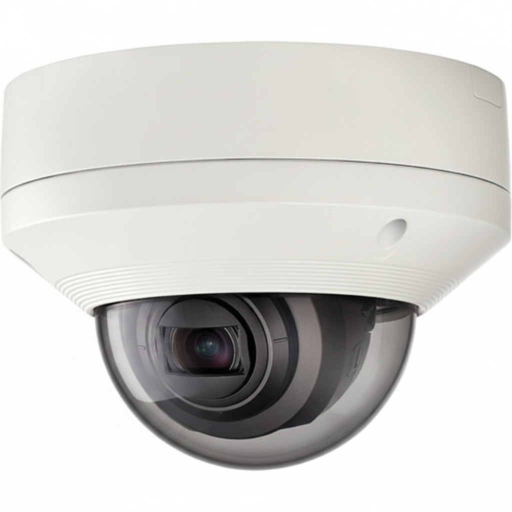 Hanwha XND-6081REV X-Series 2MP IR Indoor Vandal Dome Camera with PoE Extender 2.8-12mm Varifocal Lens, White