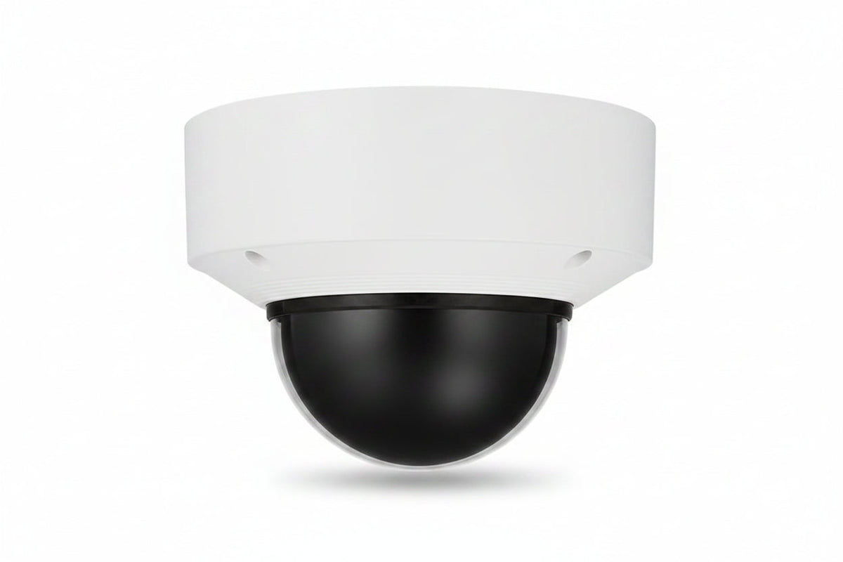 Hanwha XNV-C9083R Series Peripheral 4K Outdoor IR Vandal Dome IP Camera, 4.4 9.3mm Lens, White