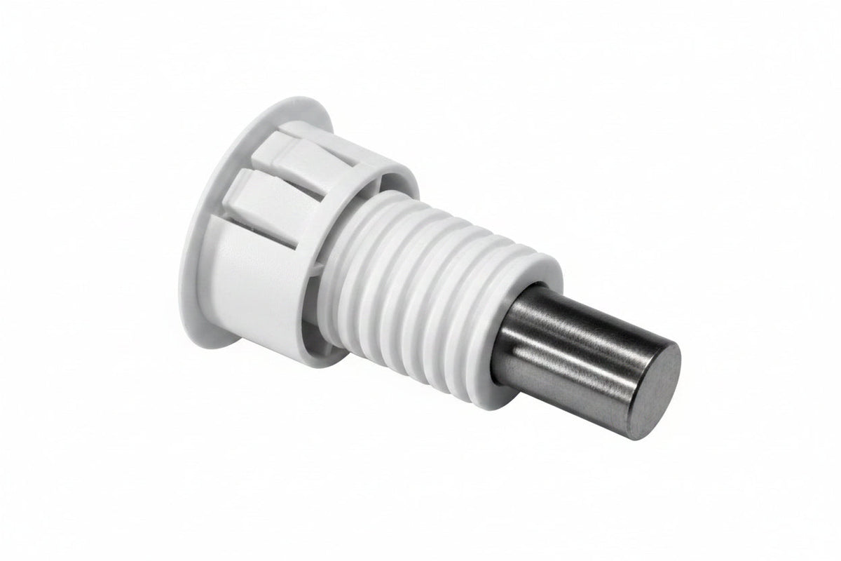 GRI M-180WG-W Magnet in Case, 3/4" Diameter, Steel Door, Recessed, White