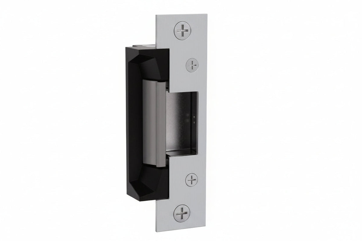 HES 5200-12/24D-630 5200 Series Electric Strike Body, 12/24VDC, 0.24/0.12A, 1-3/16-Inch Depth, Satin Stainless Steel