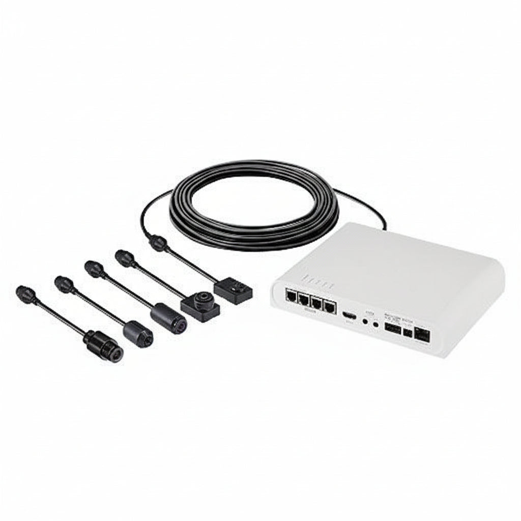 Hanwha PNM-9000QB P-Series 2MP 4-Channel Remote Head Camera Main Module, White