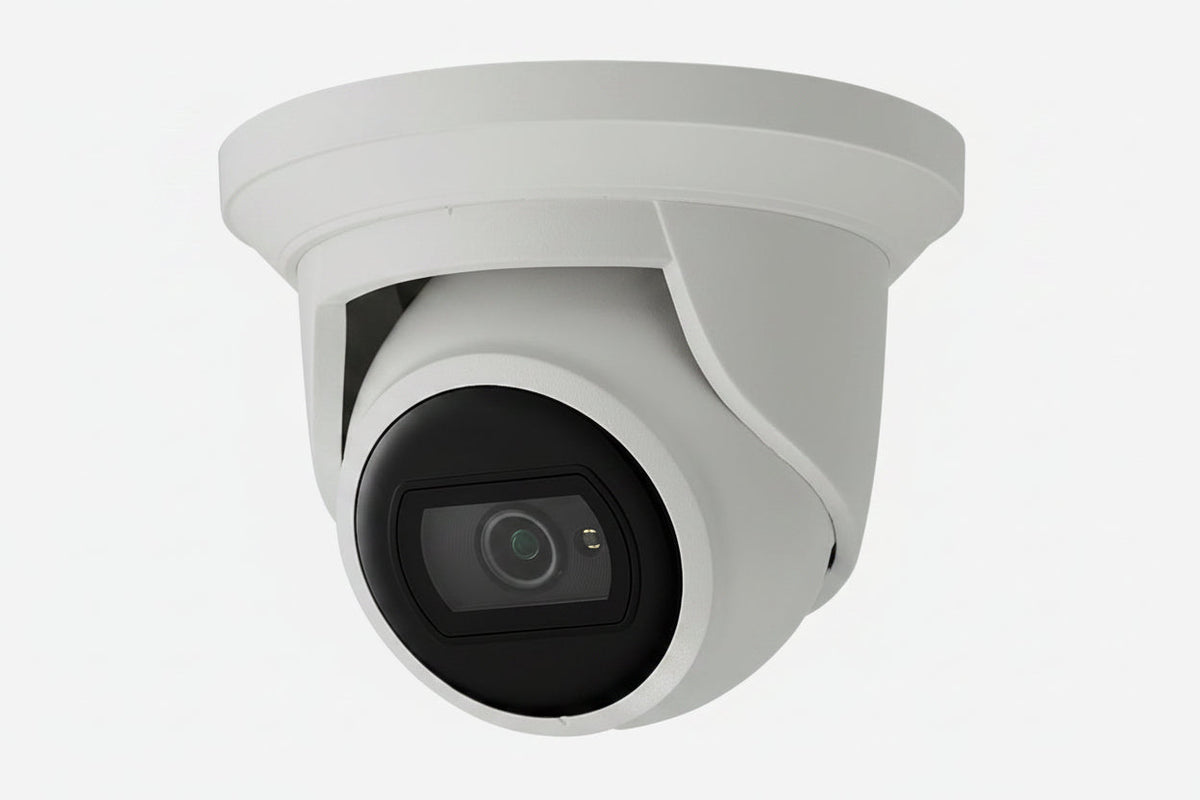 Hanwha ANE-L7012R 4MP Super-Compact Flateye Camera, 3mm Fixed Lens, IR 20m, WDR 120 dB, IP67, IK10, White