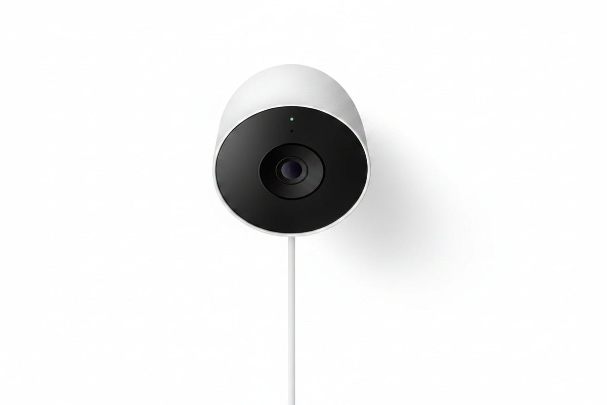 Google Nest Cam GA10919-US Outdoor Wired Security Camera, 2nd Generation, Snow