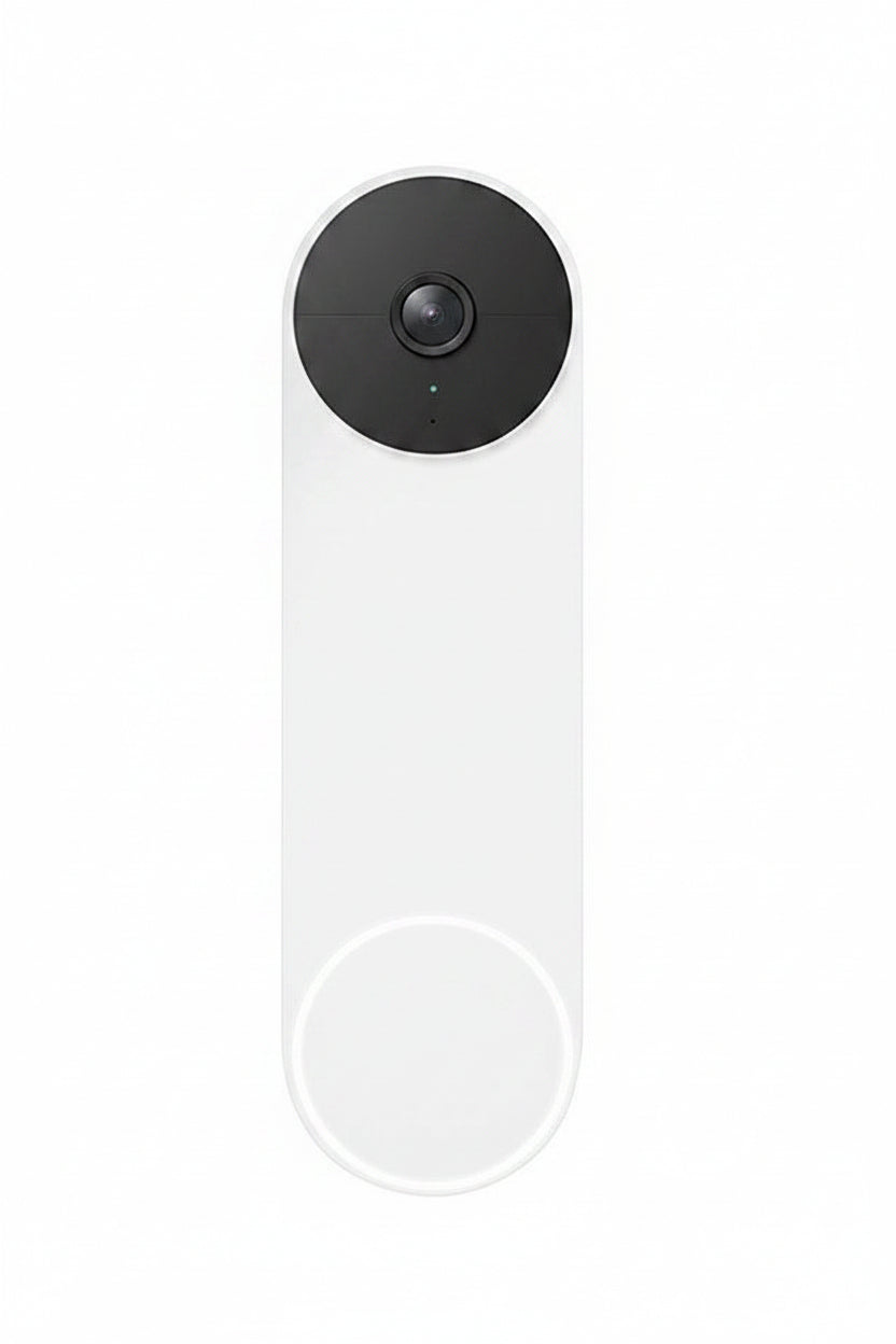 Google Nest Video Doorbell GA02268-US Battery-Powered Smart Doorbell, White