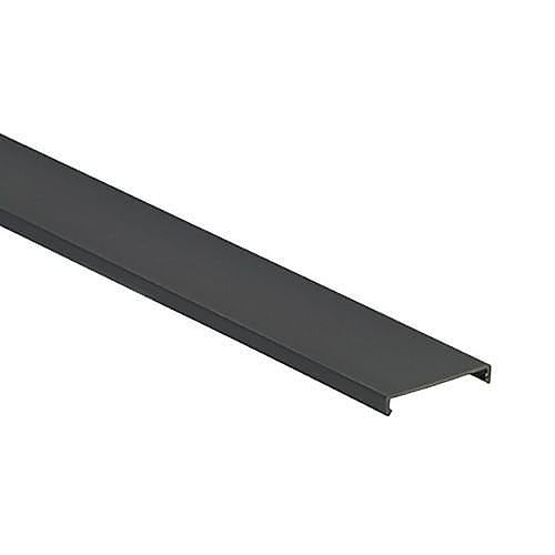 C2BL6 PVC Flush Wiring Duct Cover, 0.35" x 2.25", 6 ft, Black