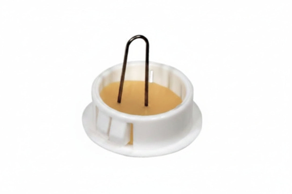 GRI PW-20-W Pre-Wire Plug, 3/8" Diameter 1-3/4" L, White