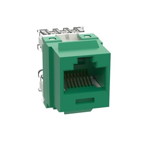 NK688MGR NetKey Cat6 Punchdown Network Jack, Green
