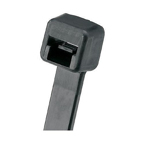 Panduit PLT1M-C0 Pan-Ty Locking Cable Ties, 18 lb Tensile Strength, 3.9", Black, 100-Pack
