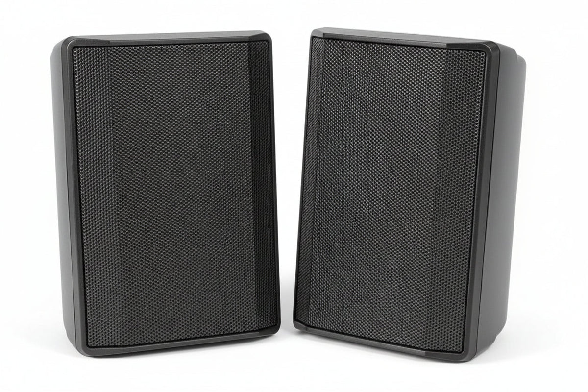 Electro-Voice EVID-S5.2TB Surface Mount Speaker 5" Cabinet 70/100V Pair, Black