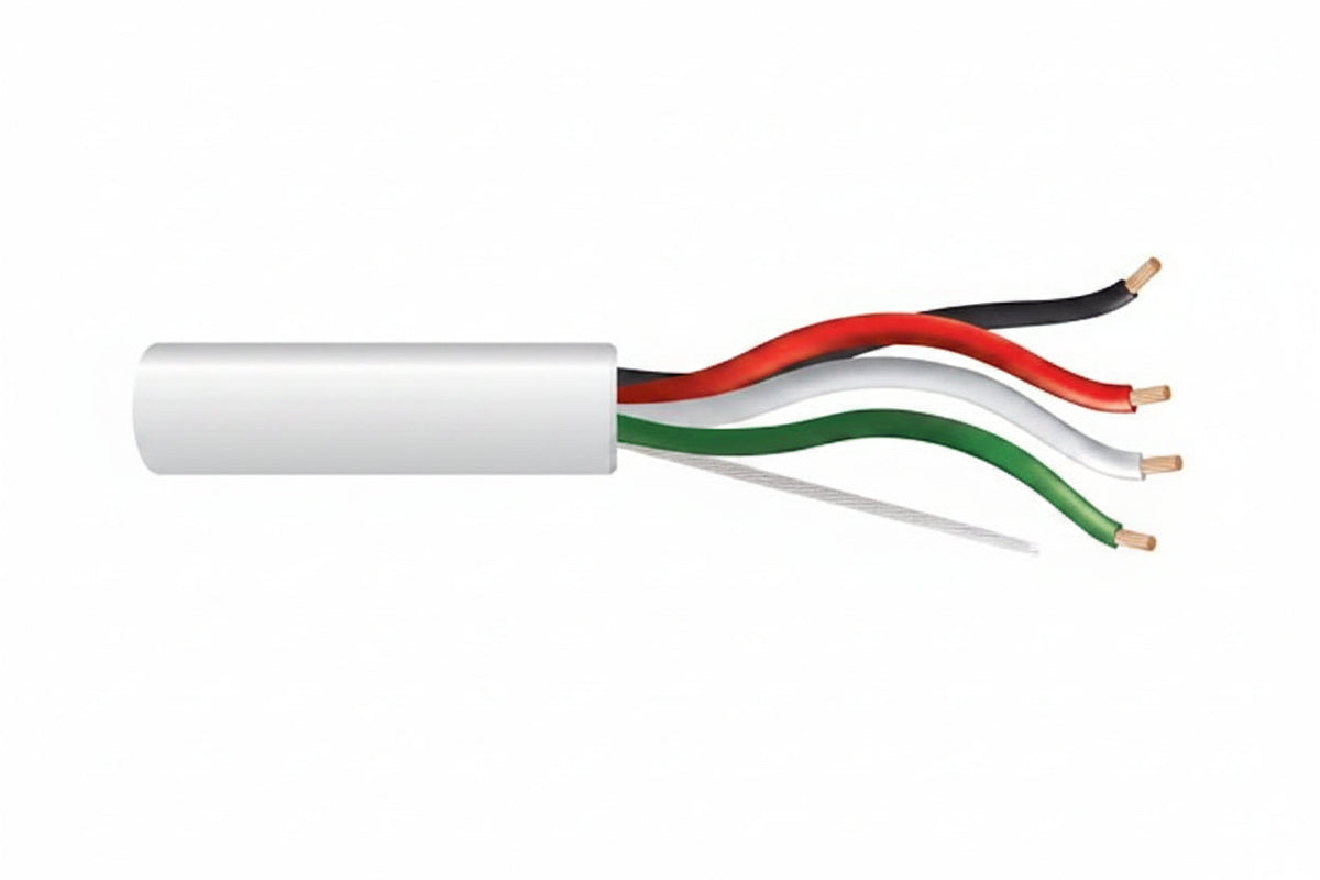Genesis 31221012 16/4 Stranded Unshielded Cable, Plenum, CMP, FT6, 1000' (304.8 m) Reel, Natural