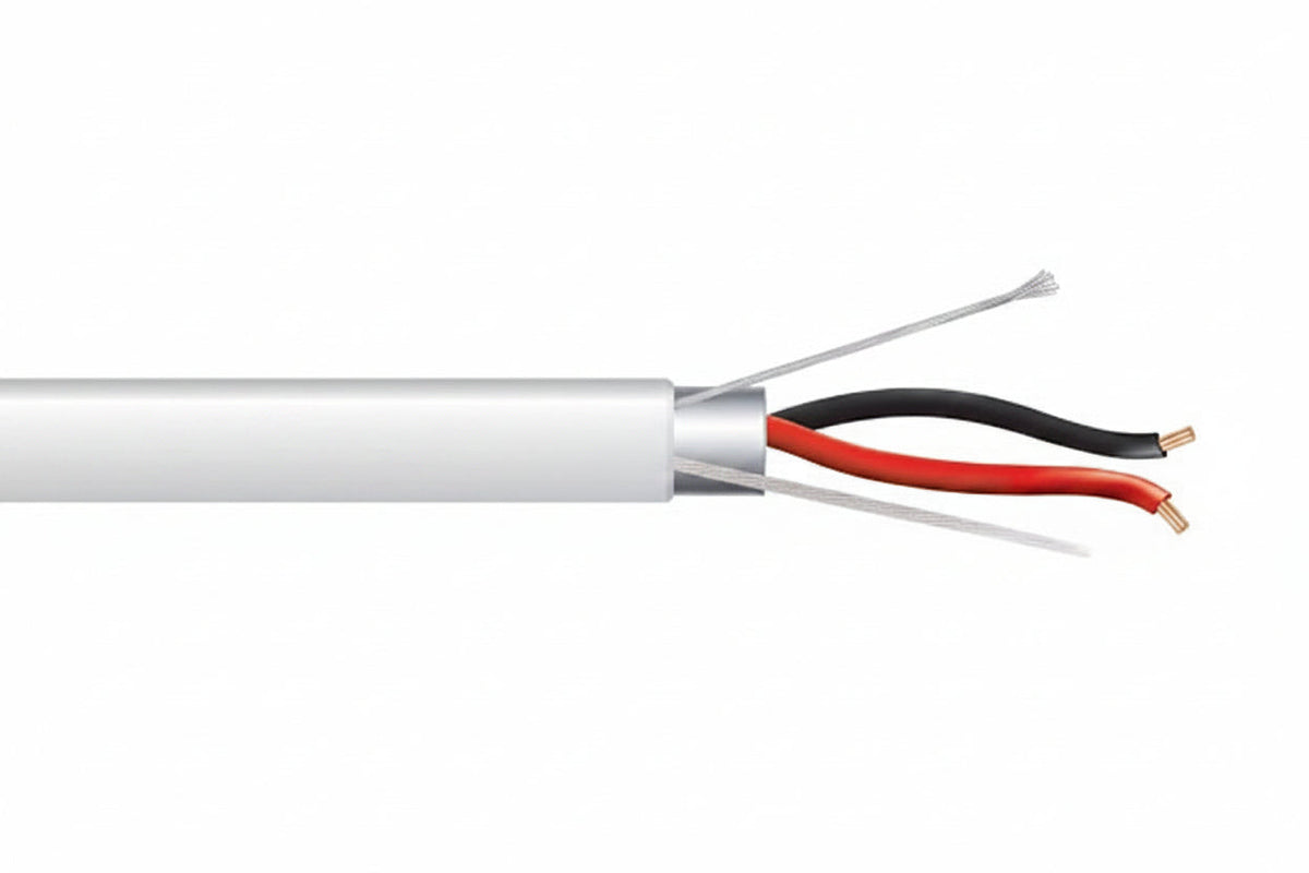 Genesis 32091012 22/12 Stranded Shielded Cable, Plenum, CMP, FT6, 1000' (304.8 m) Reel, Natural