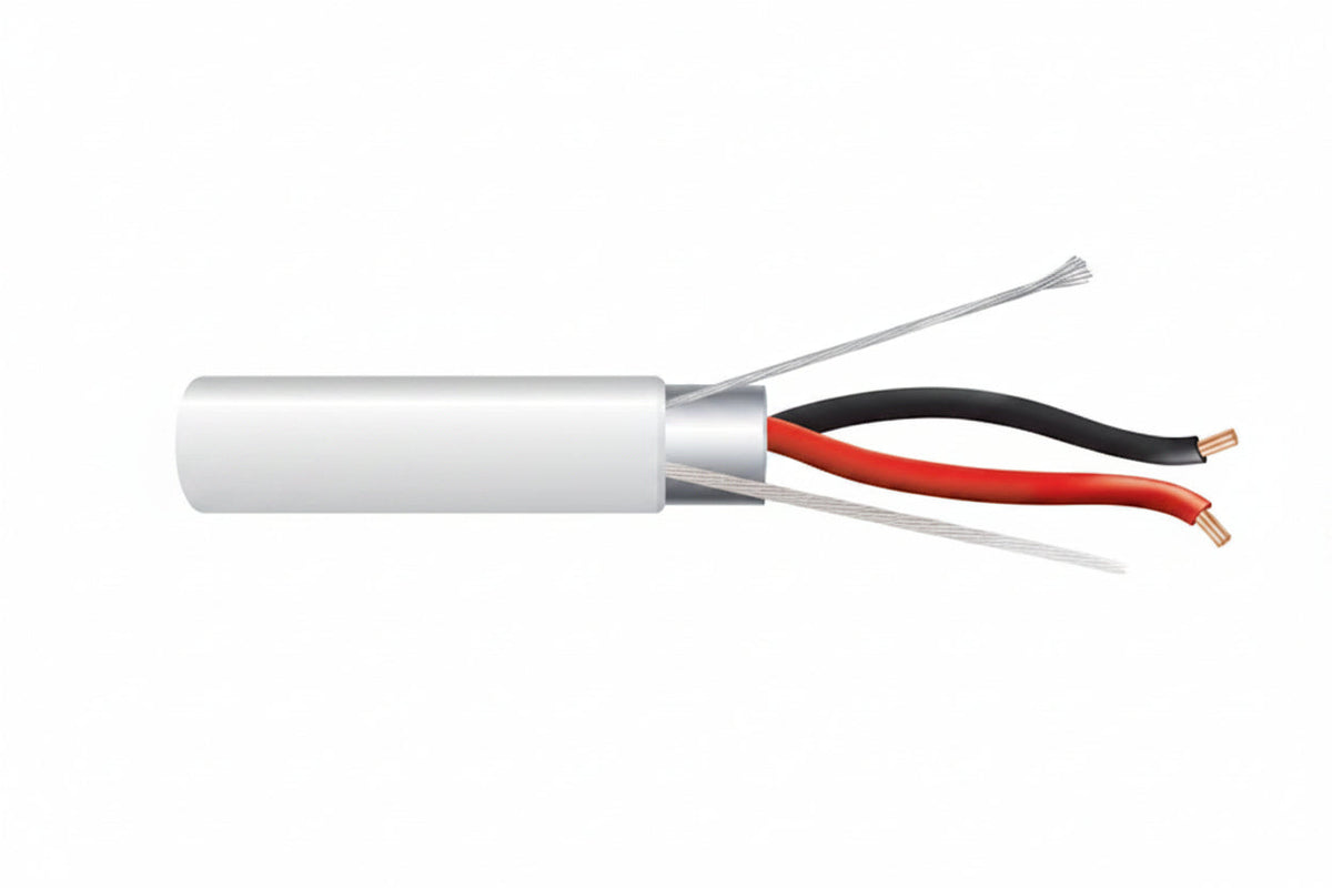 Genesis 32211012 16/2 Stranded Shielded Cable, Plenum, CMP, FT6, 1000' (304.8 m) Reel, Natural