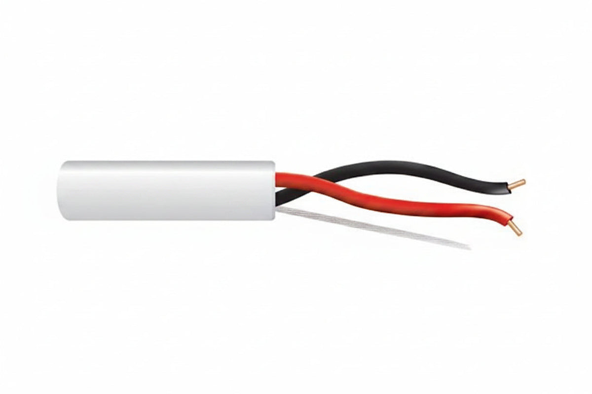 43131001 14/2 Solid Unshielded Fire Alarm Cable, Riser, FPLR, 1000' (304.8 m) Reel, White