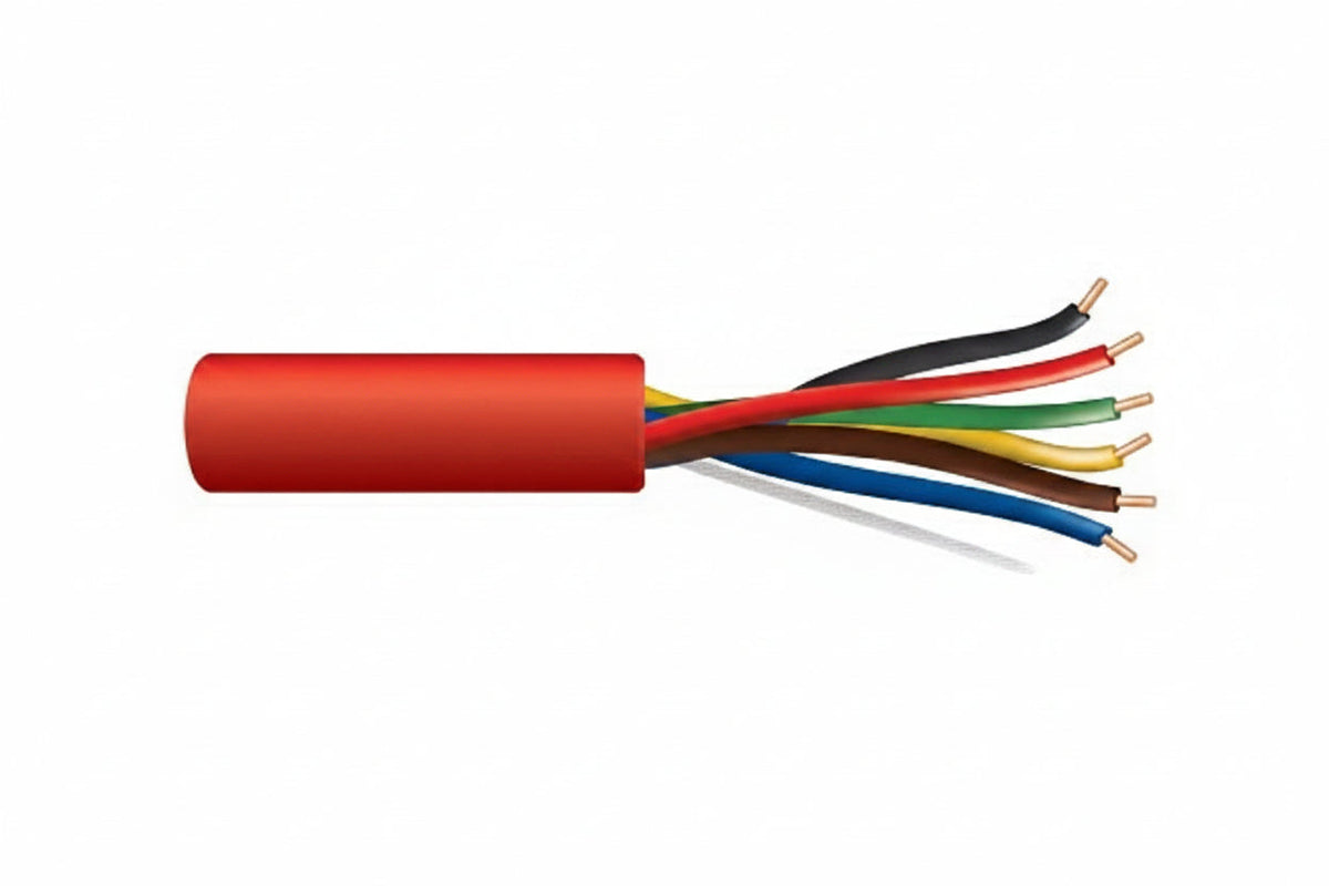 45081004 18/6 Solid Unshielded Fire Alarm Cable, Plenum, FPLP, 1000' (304.8 m) Reel, Red