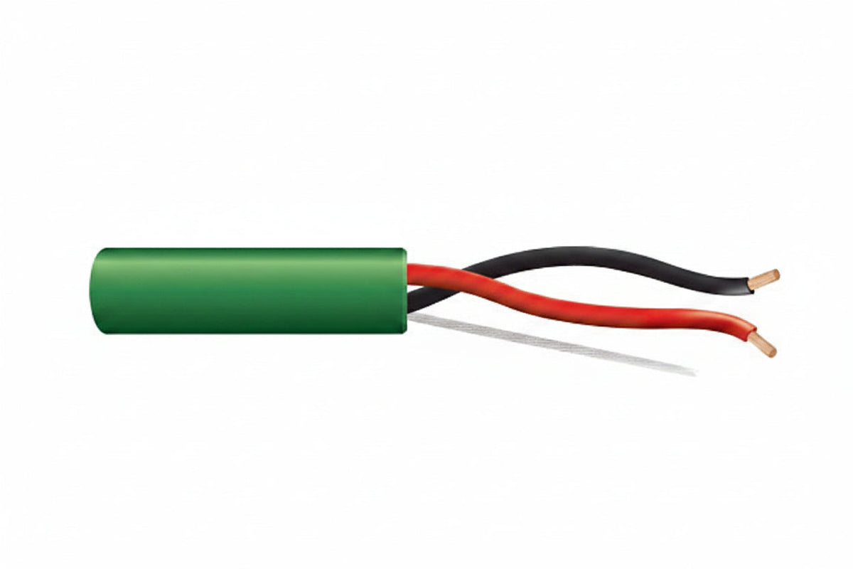 Genesis 54735505 16/2 (65-Strand Oxygen-Free Copper) Audacious Unshielded Speaker Cable, Riser, CMR, FT4, 500' (152.4 m) Pull Box, Green