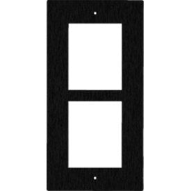 2N 01281-001 IP Verso 2-Module Black In-Wall Faceplate