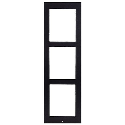 2N 01292-001 IP Verso 3-Module Surface Mount Faceplate Black