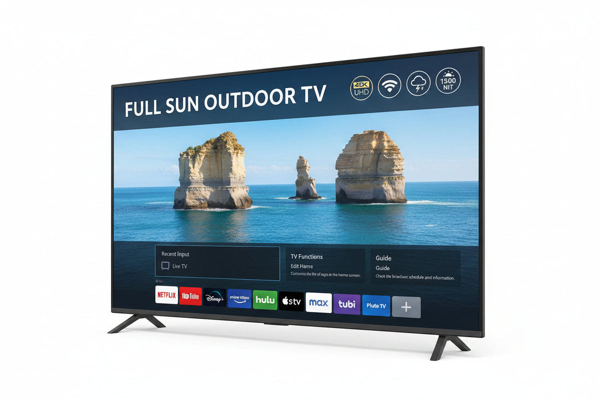 SunBrite SB-FS-55-BL 55 inch Solis Series 4K Full Sun Outdoor Smart TV 2025