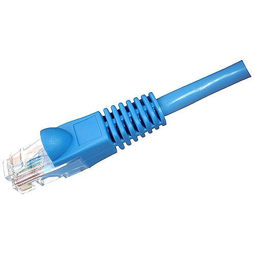 0E-C6BL56 CAT6 Patch Cable, 5' (1.52 m), 6-Pack, Blue – 24 AWG 100% Copper, Molded Snagless Boots, 8P/8C 50-Micron Gold Plated Connectors, PVC Jacket, 550 MHz, Residential and Commercial Use