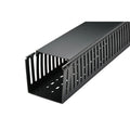 0E-FDBK3 Finger Duct Raceway – 3" Width x 3" Height x 6' Length, Durable Black PVC, 2-Pack, Network Cable Management for Server and Network Rooms