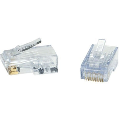 100028C ezEX44 Cat6 RJ45 Gold-Plated Connectors, 50-Pack