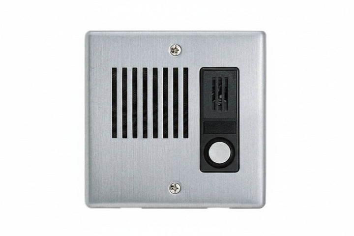 LE-DA LEF Series Audio Only Intercom, Flush Mount Door Station, Stainless-Steel Cover
