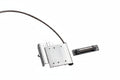 Edwards Signaling 2302 Series Curtain Door Magnetic Contact, IP6, 30V op voltage, 0.25A, 3W/VA, SPDT, track mount 2'SS armored lead, 3" gap.