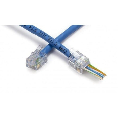 105005 RJ12 Crimp Connectors, 500-Piece Bulk Pack