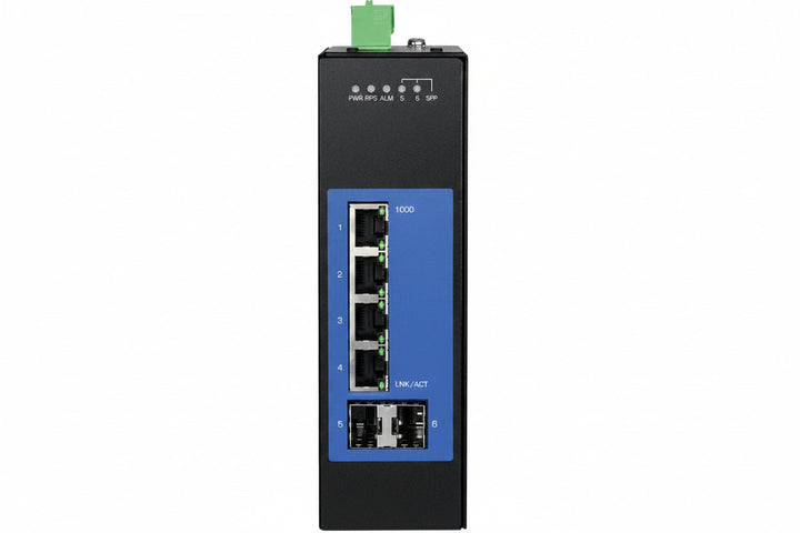 TI-G642i - 6-Port Industrial Gigabit L2 Managed DIN-Rail Switch