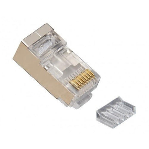 106205 Cat6 RJ45 Shielded 8P8C Connectors, 100-Pack