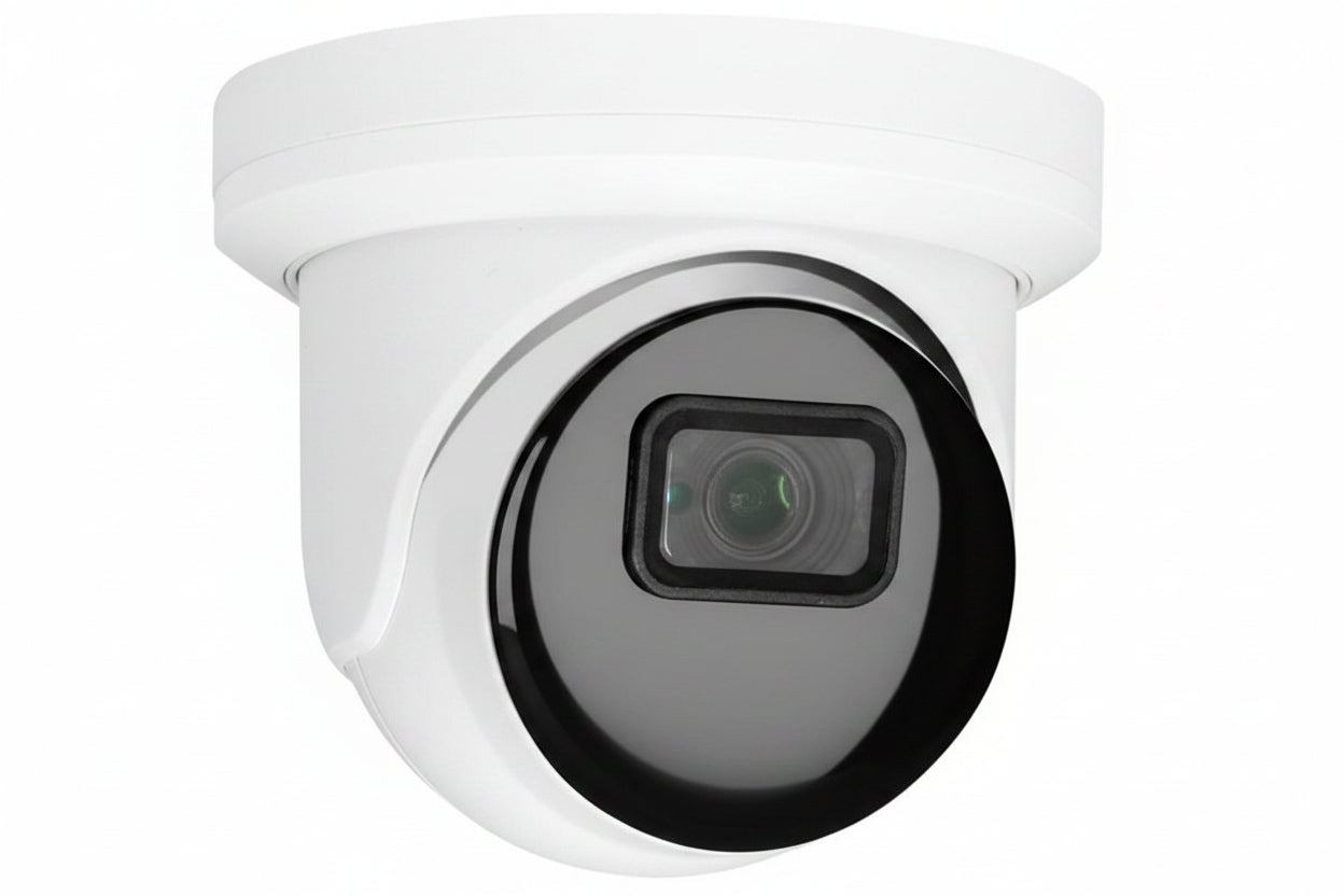 AVC-TE51F28 5MP HD-TVI Turret Camera, 2.8mm Fixed Lens, NDAA Compliant, White
