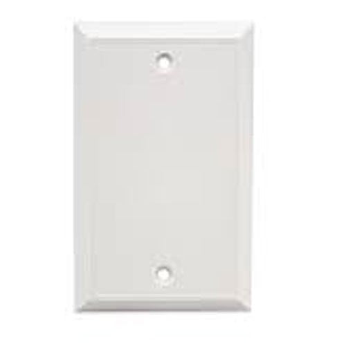 Single Gang Blank Faceplate Ivory, Standard Wall Plate Cover 107-52
