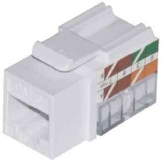 PRO 0E-C6KEYWH10 CAT6 RJ45 Keystone Vertical 8P8C, 10-Pack, White