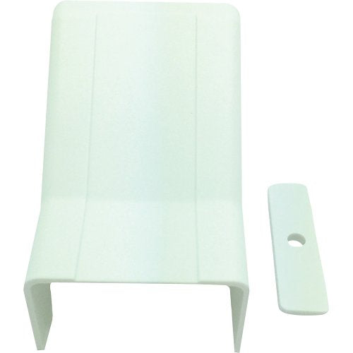 0E-125DCW4 Drop Ceiling Raceway Connectors – 1-1/4" x 3/4" High-Impact Styrene, White, 4-Pack, Commercial and Residential Cable Management