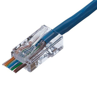 IDEAL 85-372J CAT5e Feed-Thru Modular Plug, 100-Pack