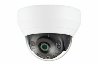 Hanwha QNV-7012R Series 4MP IR Vandal IP Dome Camera, 2.8mm Lens, White
