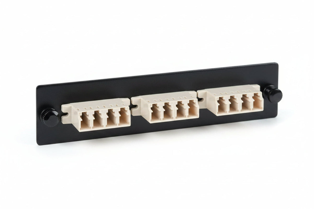 ICC ICFOPL16B5 Adapter Panel, Quad Lc, 12f, Beige, Mm