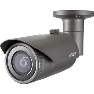 Hanwha QNO-8020R Q-Series 5MP IR Bullet Camera, 4mm Fixed Lens, Dark Gray