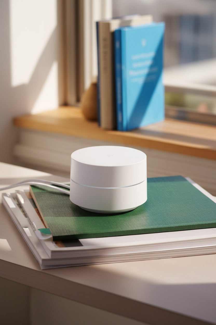 Google Wi-Fi GA02430-US Dual-Band Gigabit Mesh Router, 2020 Edition, 1-Pack, Snow
