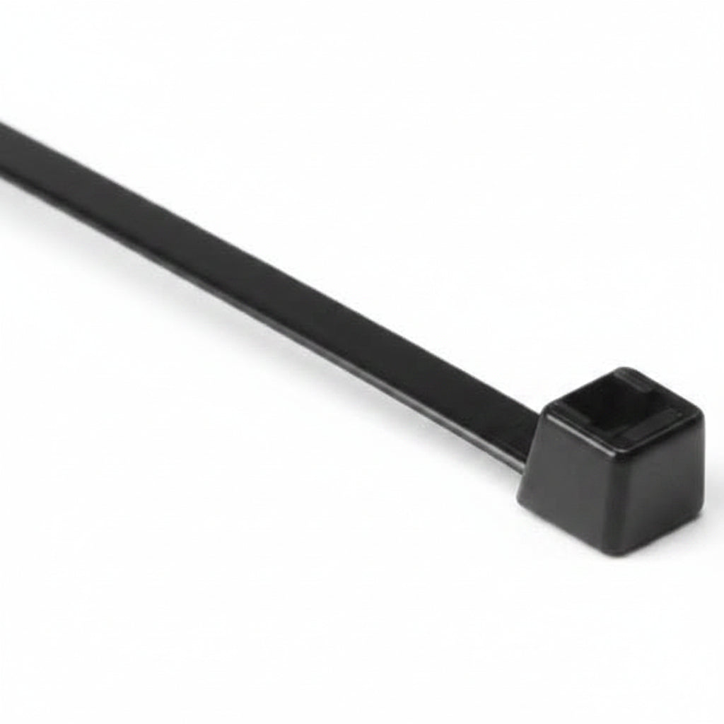 HellermannTyton T50I0C2 12-Inch Cable Ties, 50 lb, 100-Pack, Black