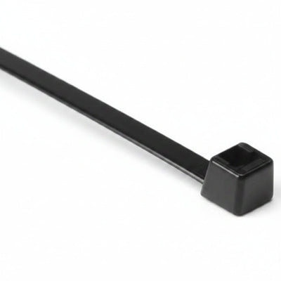 HellermannTyton T50I0C2 12-Inch Cable Ties, 50 lb Tensile Strength, 100-Pack, Black